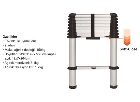 Thule Teleskopik Merdiven 9 Adım