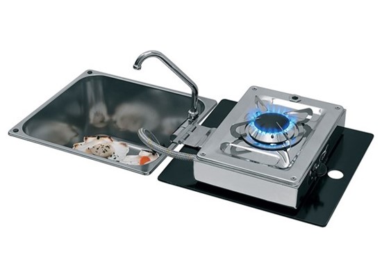 Hidden Combination Square Stove & Sink