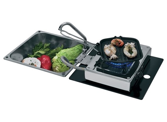 Hidden Combination Square Stove & Sink Thumb 2
