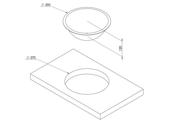Oval Sink (Ø 290mm) Thumb 2