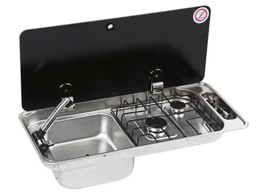 Combination Double Burner Stove & Sink