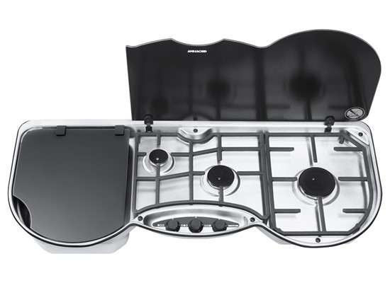 353 Series Split Glass Combination Three-Burner Cooker