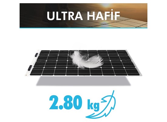 Esnek Güneş Paneli 175 Watt 12V (Monokristal)