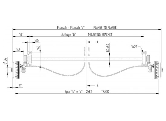 850 kg Frenli Dingil (1200mm)	