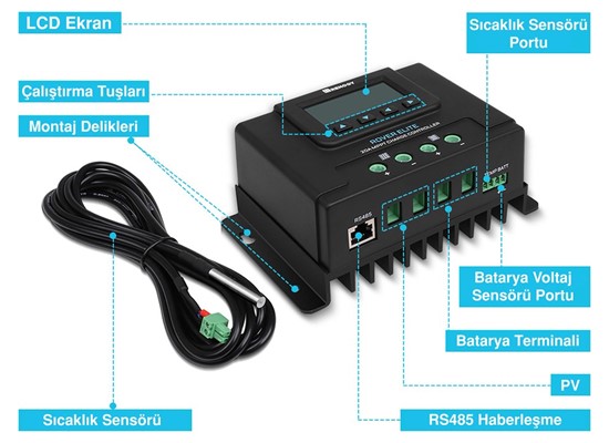 Rover Elite MPPT Solar Şarj Kontrol Cihazı (40A)  Thumb 3