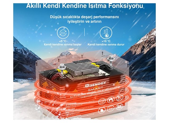 12V 100Ah Smart Lithium Iron Phosphate Battery Thumb 4