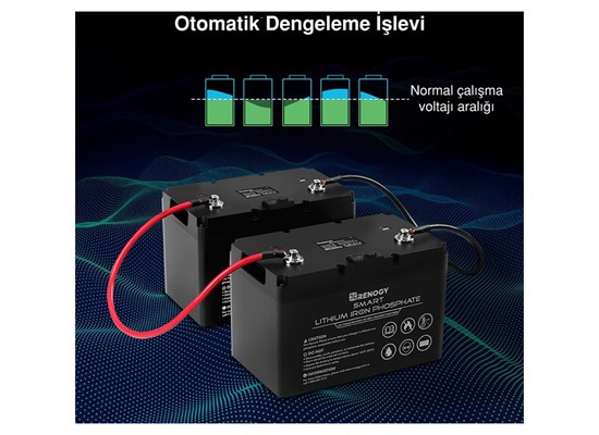 12V 100Ah Smart Lithium Iron Phosphate Battery Thumb 7