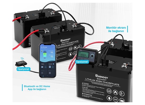 12V 100Ah Smart Lithium Iron Phosphate Battery Thumb 9
