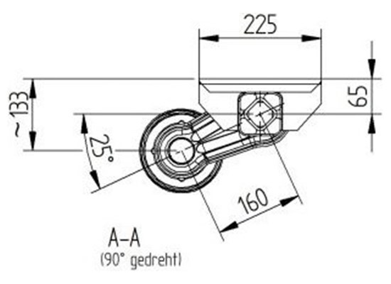 1050 kg Frensiz Dingil (1400mm)