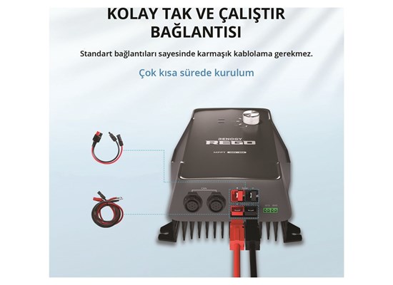 REGO MPPT Solar Şarj Kontrol Cihazı (60A) Thumb 5