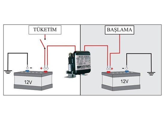 Akü ayırıcı 12V (200A) Thumb 2